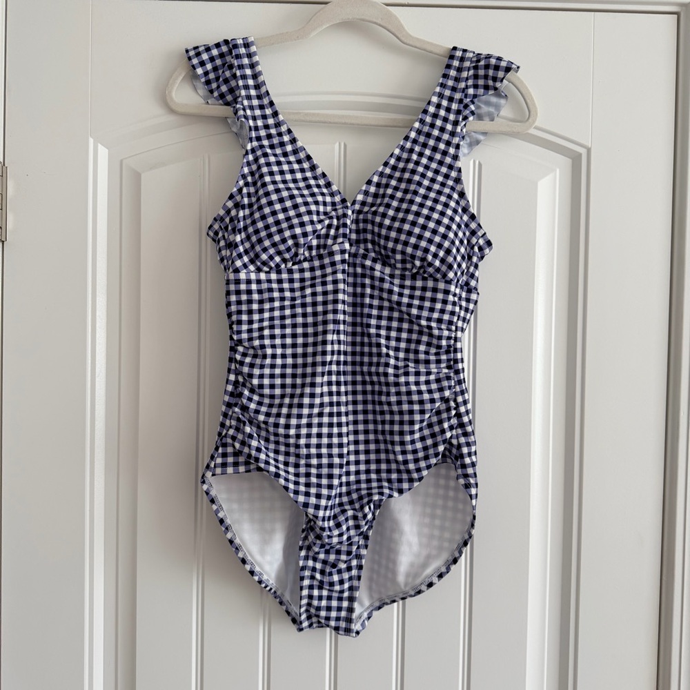 Gingham Blue Swimsuit